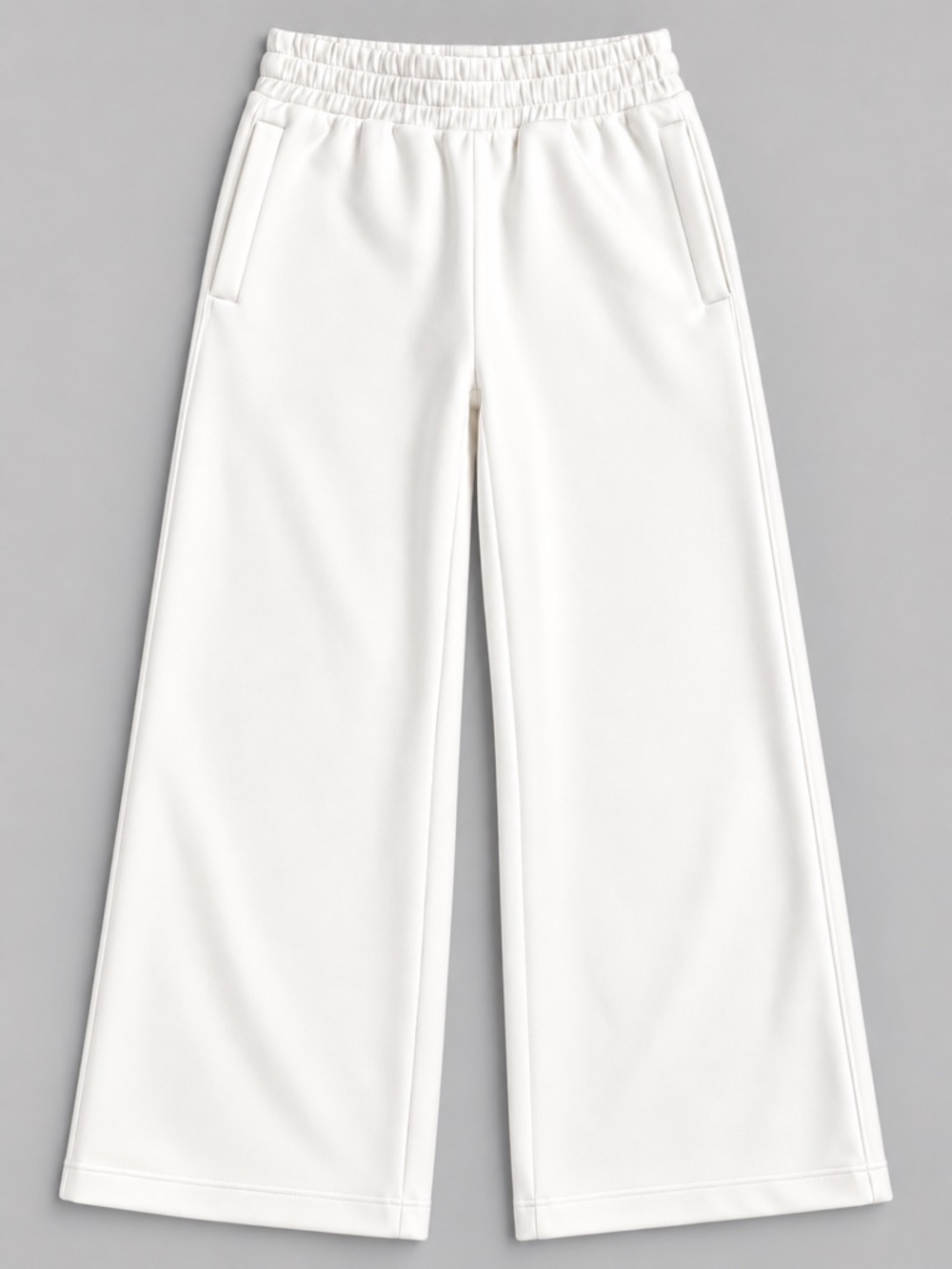 New - Zella Girl Unity Wide Leg Pants in White | Size M (8-10)